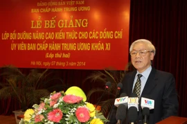 Tổng Bí thư nói chuyện tại lớp bồi dưỡng cho Ủy viên TW