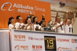 Alibaba trở thành công ty có giá trị thị trường 231,4 tỷ USD