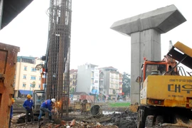 Gấp rút thi công dự án đường sắt đô thị Nhổn-ga Hà Nội