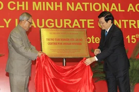 Nguyên thủ Việt, Ấn dự khai trương Trung tâm nghiên cứu Ấn Độ