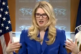 Nữ Phát ngôn viên Bộ Ngoại giao Mỹ Marie Harf. (Nguồn: AP)