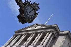 Trụ sở Ngân hàng Trung ương Anh ở London. (Ảnh: REUTERS/TTXVN)