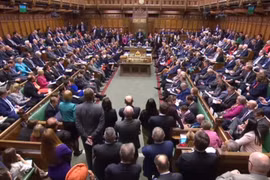 Toàn cảnh phiên họp Hạ viện Anh tại thủ đô London ngày 3/4/2019. (Ảnh: AFP/ TTXVN)