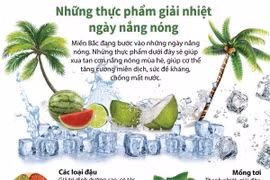 [Infographics] Những thực phẩm giải nhiệt ngày nắng nóng