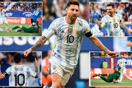 Lionel Messi lập kỳ tích ghi 5 bàn trong màu áo tuyển Argentina