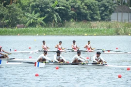 [Photo] Khởi tranh môn Đua thuyền Rowing tại SEA Games 31