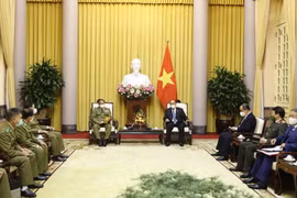 Chủ tịch nước Nguyễn Xuân Phúc tiếp Bộ trưởng Bộ Công an Lào