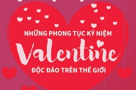 [Infographics] Những phong tục kỷ niệm Valentine độc đáo trên thế giới
