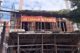 Nữ công nhân bị bỏng nặng do điện giật tại công trình xây dựng