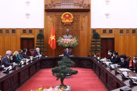 Thủ tướng Phạm Minh Chính tiếp Phó Chủ tịch điều hành Ủy ban Châu Âu Frans Timmermans. (Ảnh: Dương Giang/TTXVN)