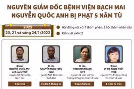 [Infographics] Nguyên Giám đốc Bệnh viện Bạch Mai bị phạt 5 năm tù