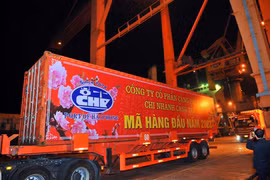 Cảng Hải Phòng chào đón mã hàng đầu tiên của Năm mới 2022 
