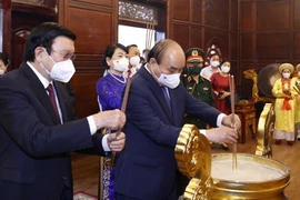 Chủ tịch nước dự lễ khánh thành Đền thờ Tây Sơn Tam Kiệt