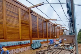 Điện Biên: Giông lốc, mưa lớn khiến nhiều nhà dân bị hư hại