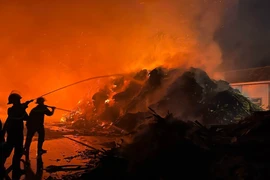 Nghệ An: Điều tra nguyên nhân vụ cháy tại Khu công nghiệp Tháp Hồng Kỷ