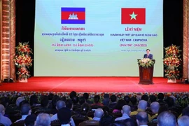 Bí thư Trung ương Đảng, Phó Thủ tướng Lê Minh Khái phát biểu. (Ảnh: Văn Điệp/TTXVN)