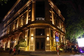 Trụ sở Tân Hoàng Minh tại phố Quang Trung, phường Trần Hưng Đạo, quận Hoàn Kiếm, Hà Nội. (Ảnh: Phạm Kiên/TTXVN)