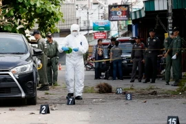 Hiện trường vụ đánh ở Hua Hin ngày 12/8. (Nguồn: EPA/TTXVN)