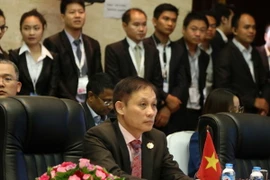 Thứ trưởng Bộ Ngoại giao Lê Hoài Trung dự Hội nghị Quan chức cấp cao ASEAN+3. (Ảnh: Phạm Kiên/TTXVN)