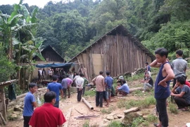 Hiện trường vụ án. (Ảnh: Hồng Ninh/TTXVN)