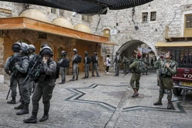 Lực lượng an ninh Israel. (Ảnh: AFP/TTXVN)