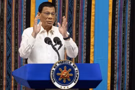 Tổng thống Philippines Rodrigo Duterte. (Ảnh: AFP/TTXVN)