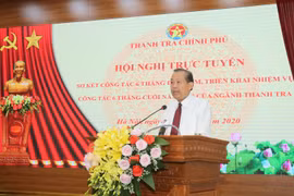 Phó Thủ tướng Thường trực Chính phủ Trương Hòa Bình phát biểu chỉ đạo Hội nghị. (Ảnh: Doãn Tấn/TTXVN)