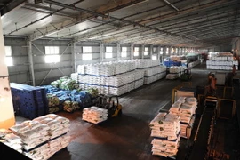 Sản phẩm phân đạm. (Ảnh minh họa: Huỳnh Thế Anh/TTXVN)