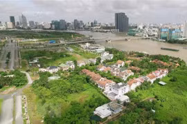 Khu đô thị mới Thủ Thiêm. (Ảnh: Quang Nhựt/TTXVN)