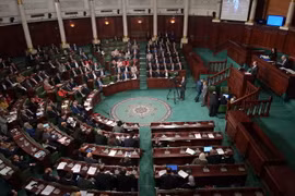 Toàn cảnh một phiên họp Quốc hội Tunisia tại Tunis. (Ảnh: AFP/TTXVN)