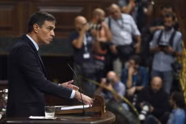 Thủ tướng Tây Ban Nha Pedro Sanchez. (Ảnh: AFP/TTXVN)