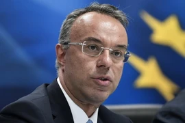 Bộ trưởng Tài chính Hy Lạp Christos Staikouras. (Ảnh: AFP/TTXVN)