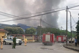 Hiện trường vụ cháy. (Ảnh: TTXVN phát)