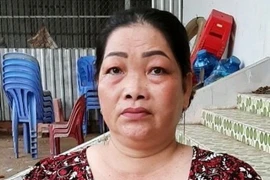 Đối tượng Nguyễn Thị Tuyết Nhung tại cơ quan Công an. (Ảnh: TTXVN phát)