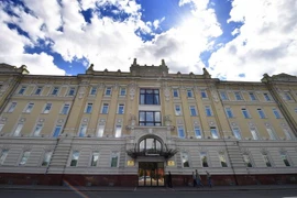 Trụ sở tập đoàn dầu khí Rosneft tại Moskva của Nga. (Ảnh: AFP/TTXVN)