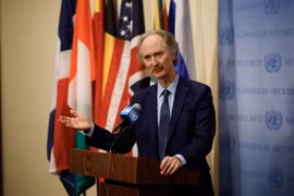 Đặc phái viên của LHQ về Syria, ông Geir Pedersen. (Ảnh: THX/TTXVN)