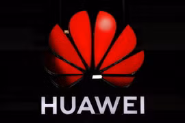 Biểu tượng Huawei. (Ảnh: AFP/TTXVN)
