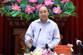 Thủ tướng Nguyễn Xuân Phúc phát biểu. (Ảnh: Thống Nhất/TTXVN)