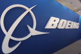 Logo của Hãng Boeing. (Ảnh: AFP/TTXVN)