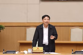 Bộ trưởng Bộ Nông nghiệp và Phát triển Nông thôn Nguyên Xuân Cường. (Ảnh: Thống Nhất/TTXVN)