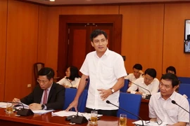 Ông Trần Quý Kiên, Thứ trưởng Bộ Tài nguyên và Môi trường. (Ảnh: Phạm Hậu/TTXVN)