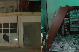 Một số tòa nhà cũ đã sụp đổ do trận động đất mạnh 5,6 độ xảy ra ở Hy Lạp vào đầu giờ thứ Bảy. (Nguồn: greekreporter)