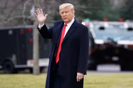 Tổng thống Mỹ Donald Trump tại Nhà Trắng, Washington, DC, ngày 28/1. (Ảnh: AFP/TTXVN)