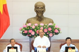 Thủ tướng Nguyễn Xuân Phúc chủ trì phiên họp Chính phủ thường kỳ tháng 9 năm 2017. (Ảnh: Thống Nhất/TTXVN)