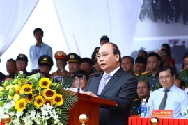 Thủ tướng Nguyễn Xuân Phúc phát biểu. (Ảnh: Thống Nhất/TTXVN)