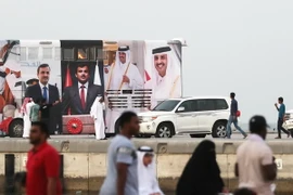 Trên một đường phố ở thủ đô Doha, Qatar ngày 24/9. (Nguồn: AFP/TTXVN)