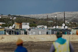 Quang cảnh khu vực Masiphumelele, Cape Town, Nam Phi ngày 31/8. (Nguồn: EPA/TTXVN)