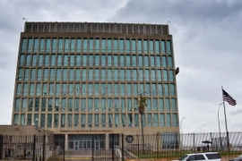 Đại sứ quán Mỹ tại La Habana, Cuba ngày 29/9. (Nguồn: AFP/TTXVN)