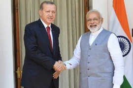 Lãnh đạo hai nước. (Nguồn: NDTV.com)