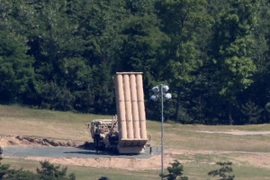 Hệ thống phòng thủ tên lửa tầm cao giai đoạn cuối (THAAD) của Mỹ tại Hàn Quốc. (Nguồn: Yonhap/TTXVN)